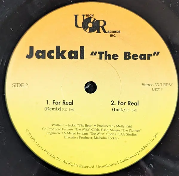 Album cover for For Real by Jackal The Bear
