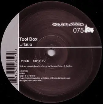Tool Box - Urlaub, Electronic, Techno, 2004 - Holzplatten, Germany, Vinyl 1x 12"