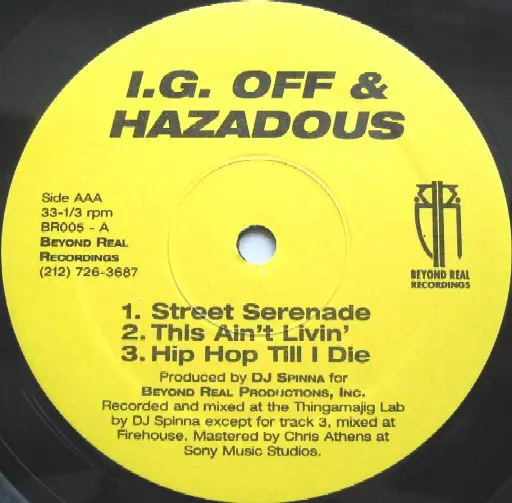 Street Serenade / This Ain't Livin' / Hip Hop Till I Die