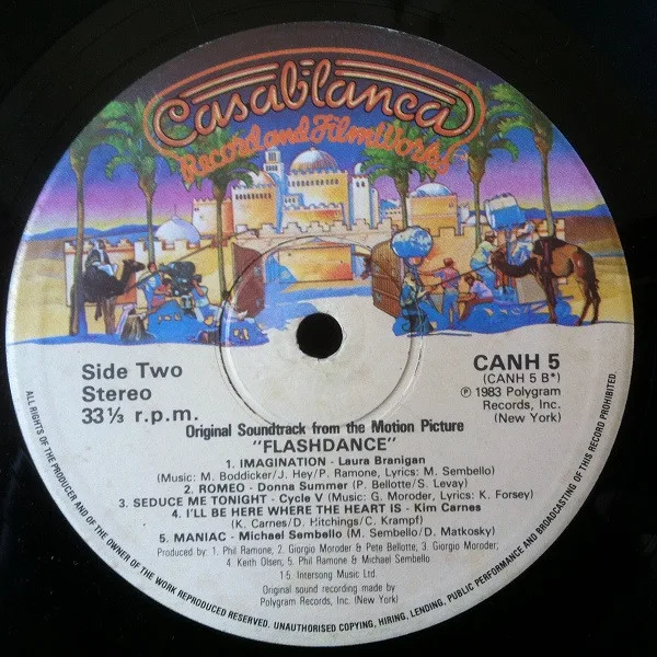 Album cover for Flashdance (Original Soundtrack From The Motion Picture) by Various