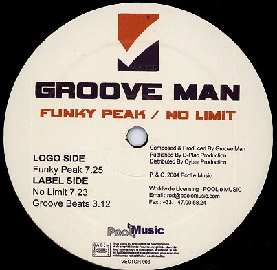 Album cover for Funky Peak / No Limit by Groove Man