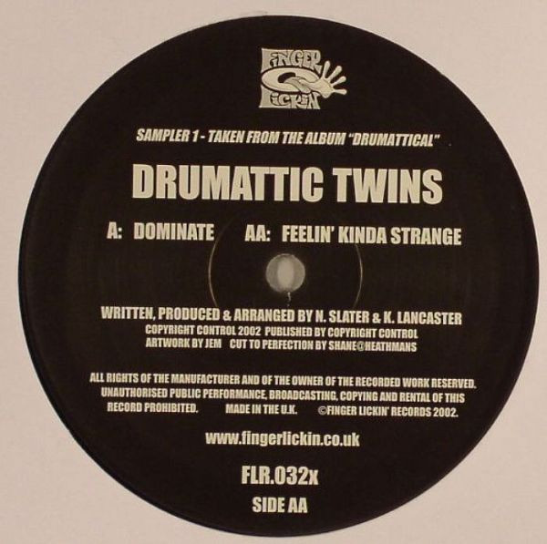 Drumattic Twins - Drumattical Sampler One, Electronic, Breakbeat, Breaks, 2002 - Finger Lickin' Records, UK, Vinyl 1x 12", 45