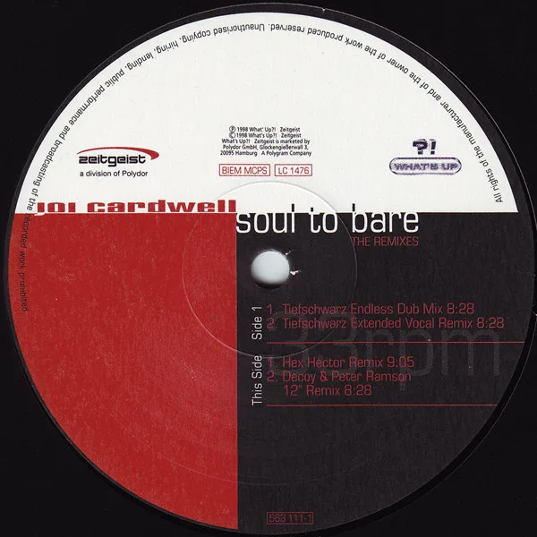 Album cover for Soul To Bare (The Remixes) by Joi Cardwell