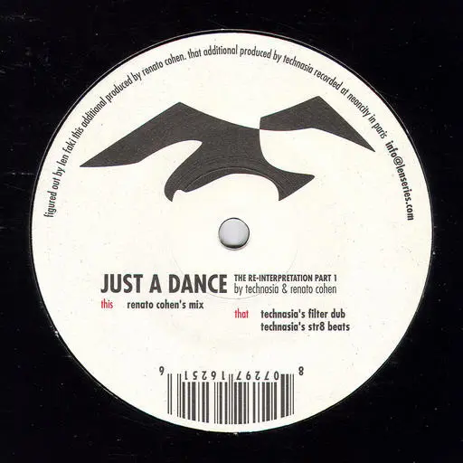 Len Faki - Just A Dance (The Re-Interpretation Part 1), Electronic, Techno, 2005 - Figure, Germany, Vinyl 1x 12", 33 ⅓ RPM, 4