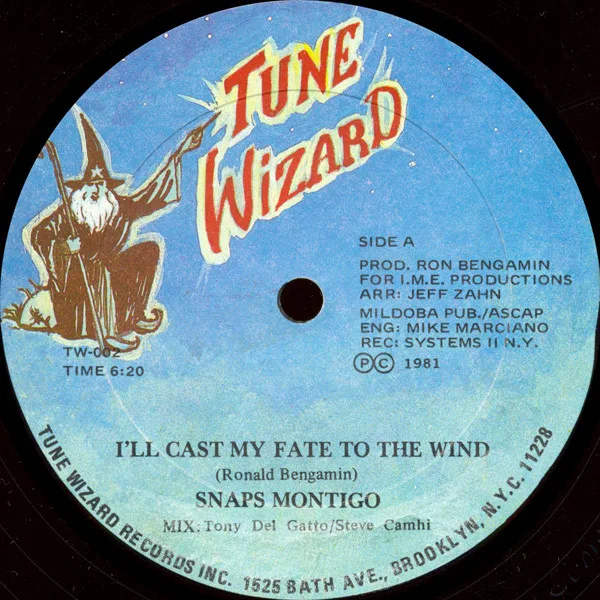 Album cover for I'll Cast My Fate To The Wind by Snaps Montigo