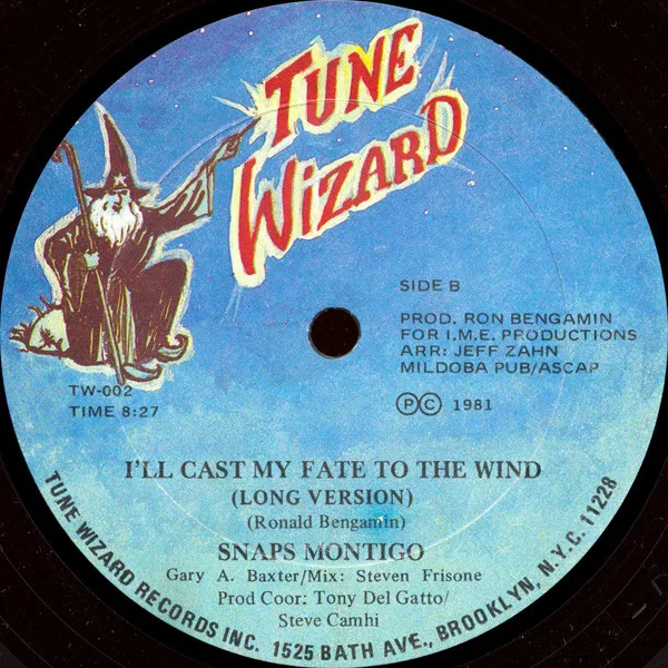 Album cover for I'll Cast My Fate To The Wind by Snaps Montigo