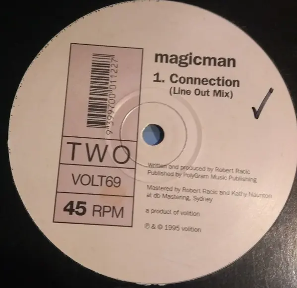 Magicman - Connection, Electronic, House, 1995 - Volition, Australia, Vinyl 1x 12", 45 RPM
