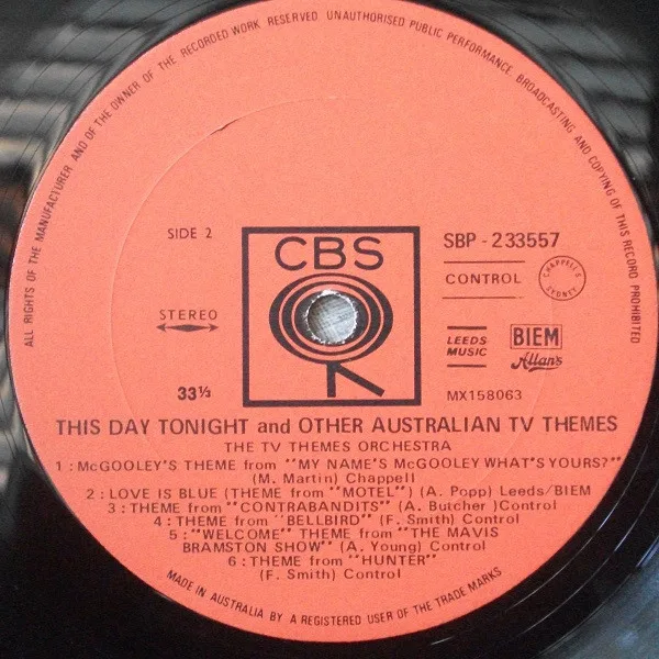Album cover for This Day Tonight Theme & Other Great Australian TV Themes by TV Themes Orchestra