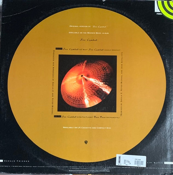 Sheila E. - Sex Cymbal, Electronic, House, 1991 - Warner Bros. Records, Australia, Vinyl 1x 12"