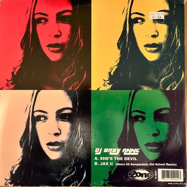 DJ Baby Anne - She's The Devil / Jax II, Electronic, Breakbeat, Breaks, 2005 - Zone Records, US, Vinyl 1x 12"
