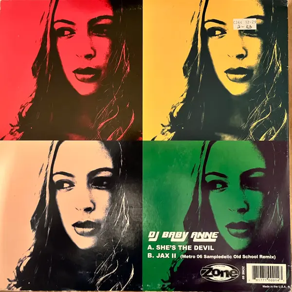DJ Baby Anne - She's The Devil / Jax II, Electronic, Breakbeat, Breaks, 2005 - Zone Records, US, Vinyl 1x 12"