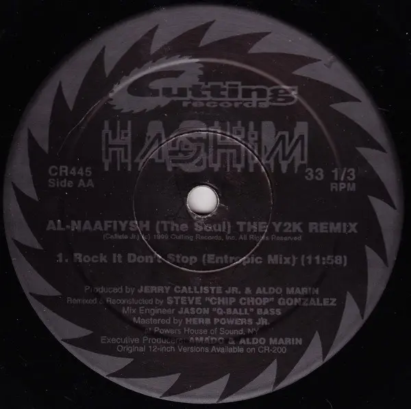Hashim - Al Naafiysh (The Soul) (The Y2K Remix), Electronic, Electro, Hard House, Trance, 2000 - Cutting Records, US, Vinyl 1