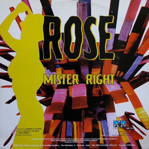 Rose (2) - Mister Right - 1994 - Eurobeat - Time Records - Vinyl 1x 12", 45 RPM