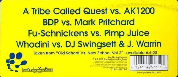 Various - Old School vs. New School Vol. 2, Electronic, Hip Hop, Drum n Bass, Hip Hop, 2000 - Jive Electro, US, Vinyl 1x 12",