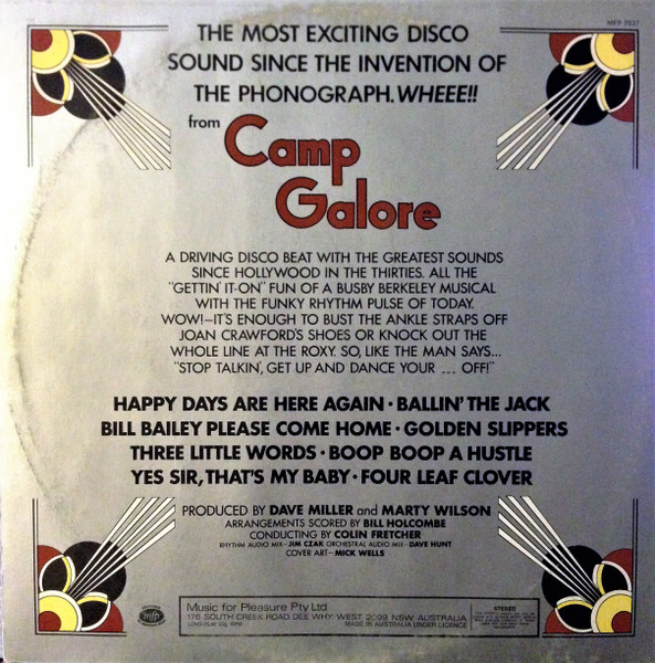 Camp Galore - Deco Disco, Electronic, Disco, 1976 - Music For Pleasure, Australia, Vinyl 1x LP