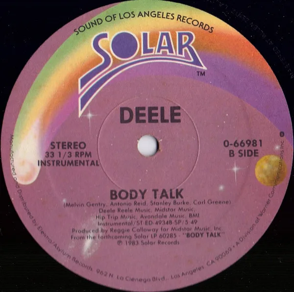 Album cover for Body Talk by Deele, The
