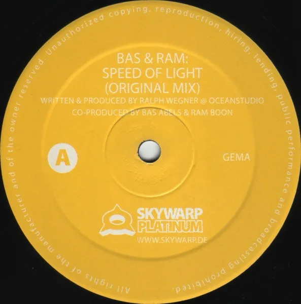 Album cover for Speed Of Light by Bas & Ram