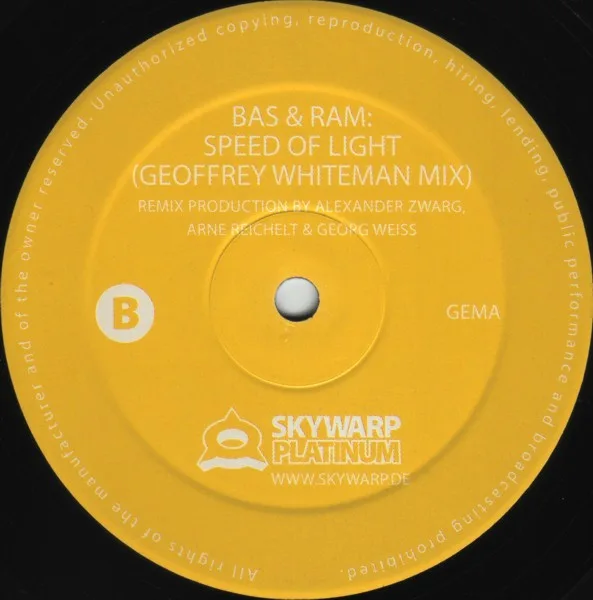 Album cover for Speed Of Light by Bas & Ram