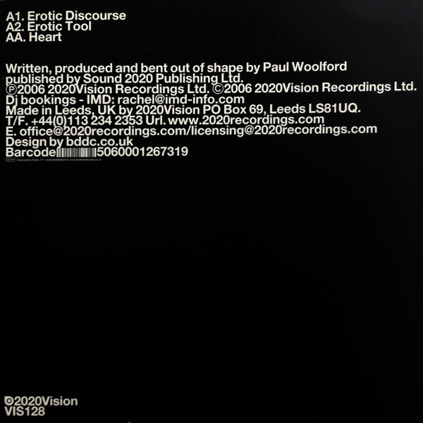 Album cover for Erotic Discourse / Heart by Paul Woolford Presents Bobby Peru