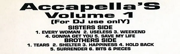 Accapella's Volume 1