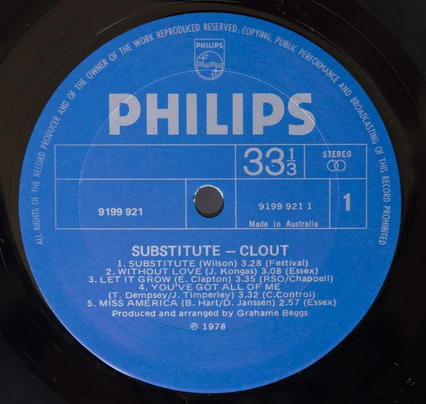 Album cover for Substitute by Clout