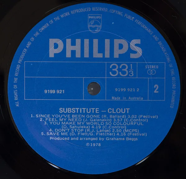 Album cover for Substitute by Clout