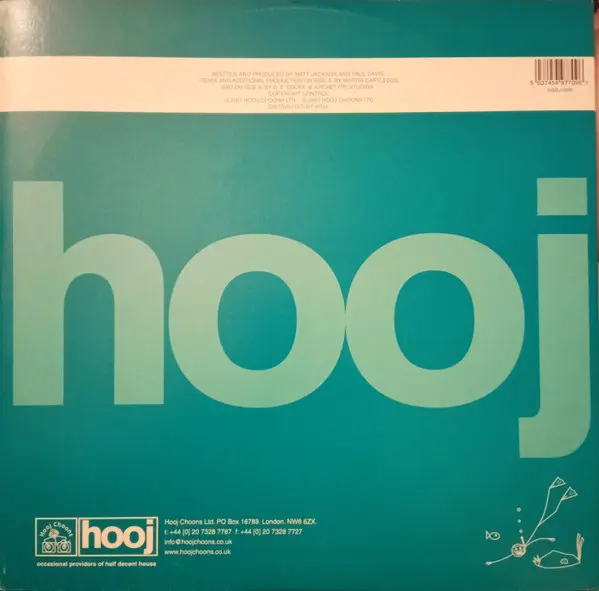 Circulation - Turquoise, Electronic, Breaks, Progressive House, 2001 - Hooj Choons, UK, Vinyl 1x 12", 33 ⅓ RPM 2/2