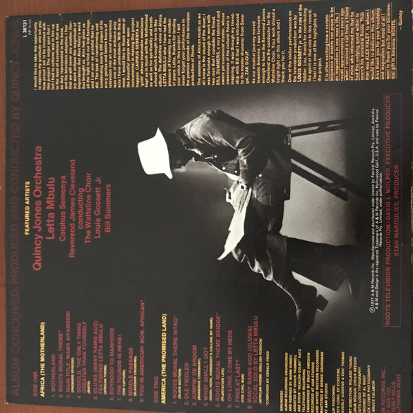 Quincy Jones - Roots: The Saga Of An American Family, Funk / Soul, Stage & Screen, Gospel, Soul, Soundtrack, 1977 - A&M Recor