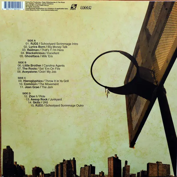 Various - NBA 2K6: The Tracks, Hip Hop, Stage & Screen, Video Game Music, 2005 - Decon, US, Vinyl 2x LP, Compilation