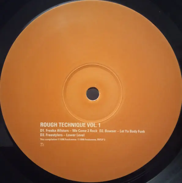 Various - Rough Technique Vol. 1, Electronic, Big Beat, Breakbeat, Trip Hop, 1998 - Freskanova, UK, Vinyl 2x LP, Compilation,