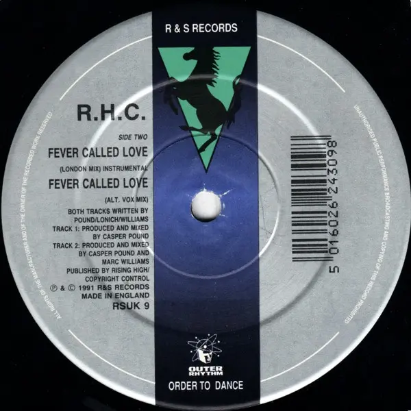 Rising High Collective - Fever Called Love, Electronic, Breakbeat, Trance, 1991 - Outer Rhythm, R & S Records, UK, Vinyl 1x 1