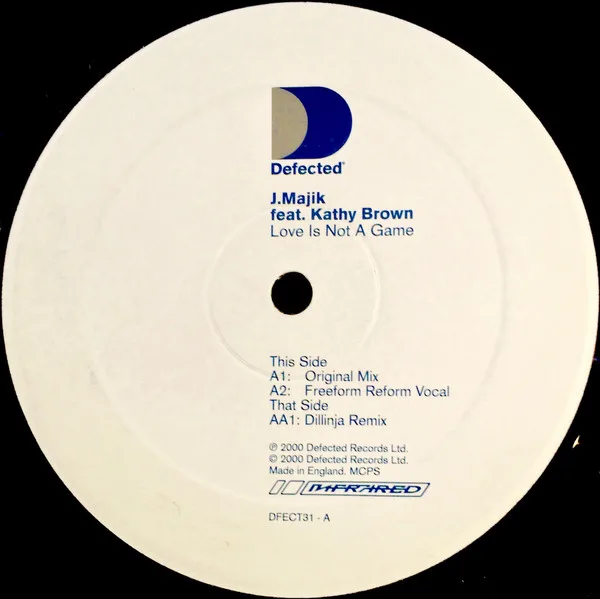Album cover for Love Is Not A Game by J Majik Feat. Kathy Brown
