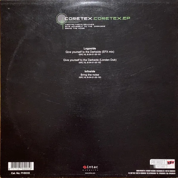 Album cover for Coretex EP by Coretex