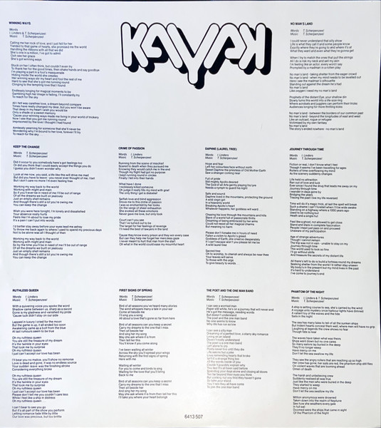 Kayak - Phantom Of The Night, Rock, Prog Rock, Symphonic Rock, 1978 - Vertigo, Netherlands, Vinyl 1x LP, Album, Stereo