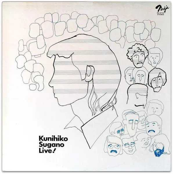 Kunihiko Sugano - Live!, Jazz, Bossa Nova, Contemporary Jazz, 1980 - Nadja, Japan, Vinyl 1x LP, Album, Reissue