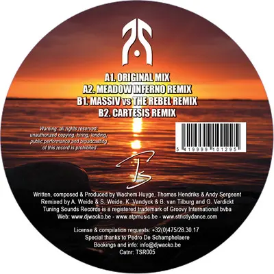 DJ W4cko & Casaya - Endless Desires, Electronic, Jumpstyle, 2007 - Tuning Sound Records, Belgium, Vinyl 1x 12"