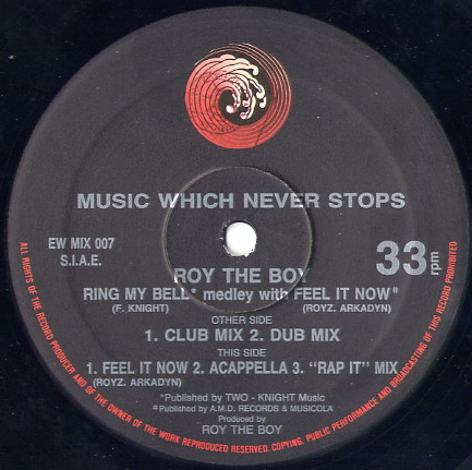 Roy The Boy - Ring My Bell, Electronic, Italo House, Endless Wave, Italy, Vinyl 1x 12", 33 ⅓ RPM