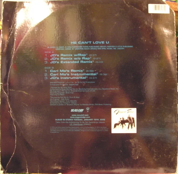 Album cover for He Can't Love U by Jagged Edge (2)