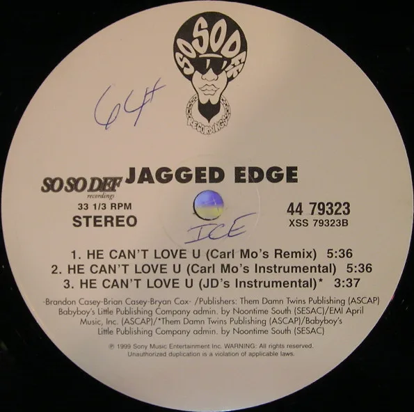 Album cover for He Can't Love U by Jagged Edge (2)