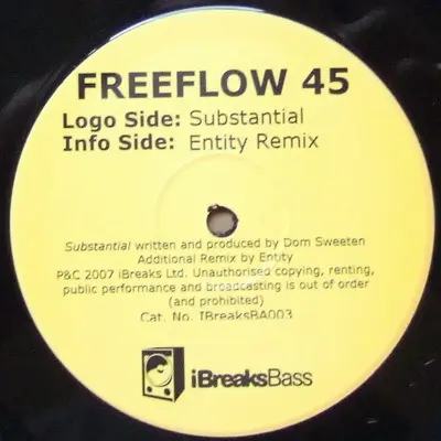 Album cover for Substantial by Freeflow 45