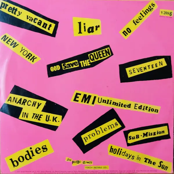 Sex Pistols - Never Mind The Bollocks Here's The Sex Pistols, Rock, Punk, 1981 - Virgin, Australia, Vinyl 1x LP, Album, Reiss