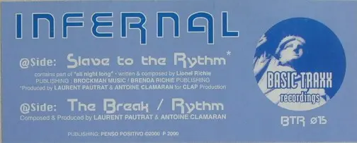 Infernal (2) - Slave To The Rythm, Electronic, Progressive House, Tribal House, 2000 - Basic Traxx Recordings, France, Vinyl 