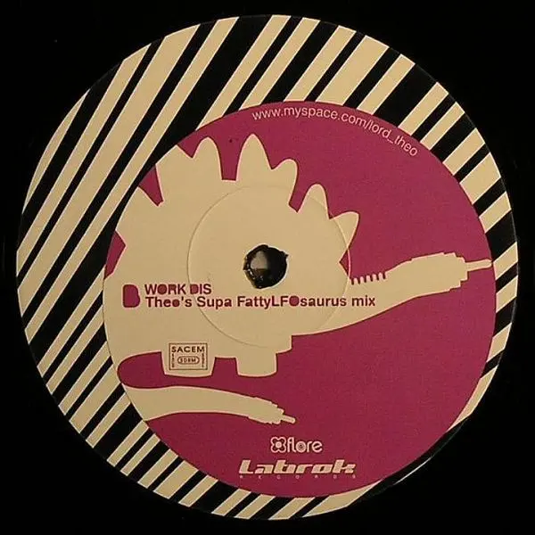 Funkasaurus - Work Dis (Remixes), Electronic, Breakbeat, Breaks, House, 2007 - Lab - Rok Records, UK, Vinyl 1x 12", 45 RPM