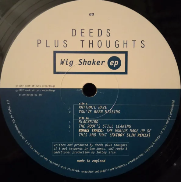 Album cover for Wig Shaker EP by Deeds Plus Thoughts