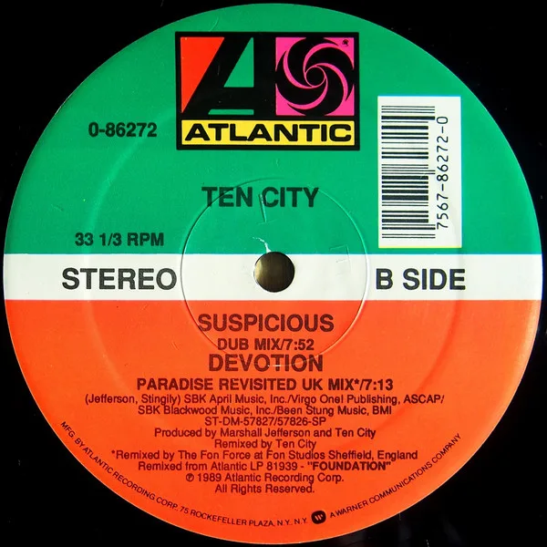 Album cover for Suspicious by Ten City