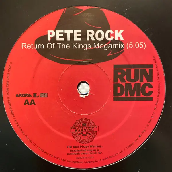 Run-DMC - Return Of The Kings Megamix, Hip Hop, 2005 - Arista, US, Vinyl 1x 12", 33 ⅓ RPM