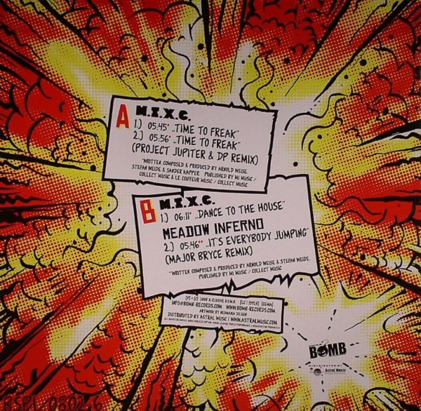 M.I.X.C. / Meadow Inferno - Time To Freak / It's Everybody Jumping, Electronic, Hardstyle, Jumpstyle, 2008 - X-clusive B.O.M.