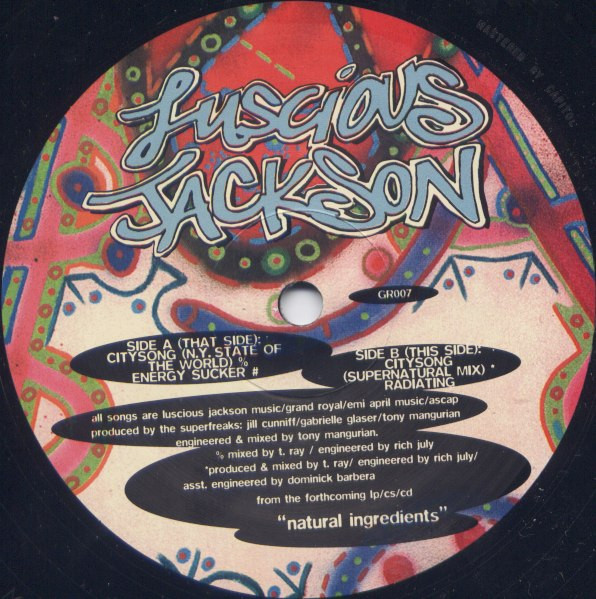 Album cover for City Song by Luscious Jackson