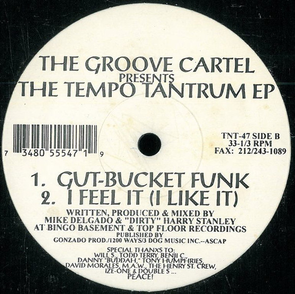 Groove Cartel, The - The Tempo Tantrum EP - 1995 - Deep House, House - TNT Records - Vinyl 1x 12", EP, 33 ⅓ RPM