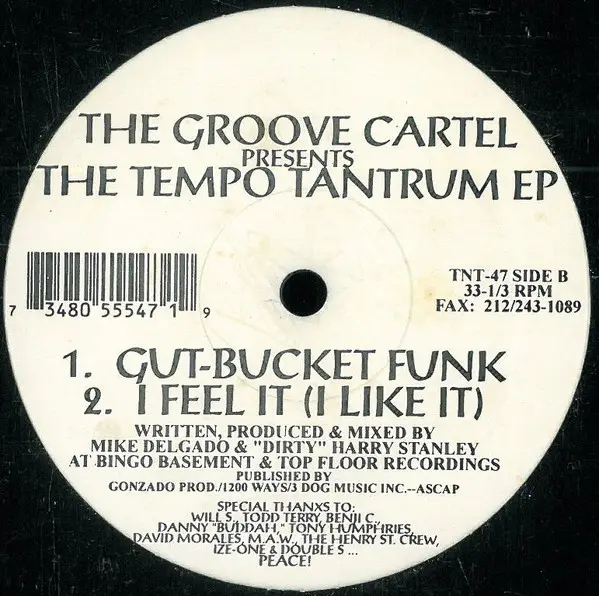 Groove Cartel, The - The Tempo Tantrum EP - 1995 - Deep House, House - TNT Records - Vinyl 1x 12", EP, 33 ⅓ RPM